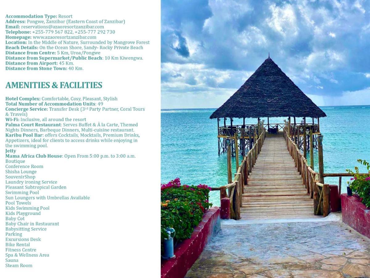Azao Resort & Spa Pongwe Bagian luar foto