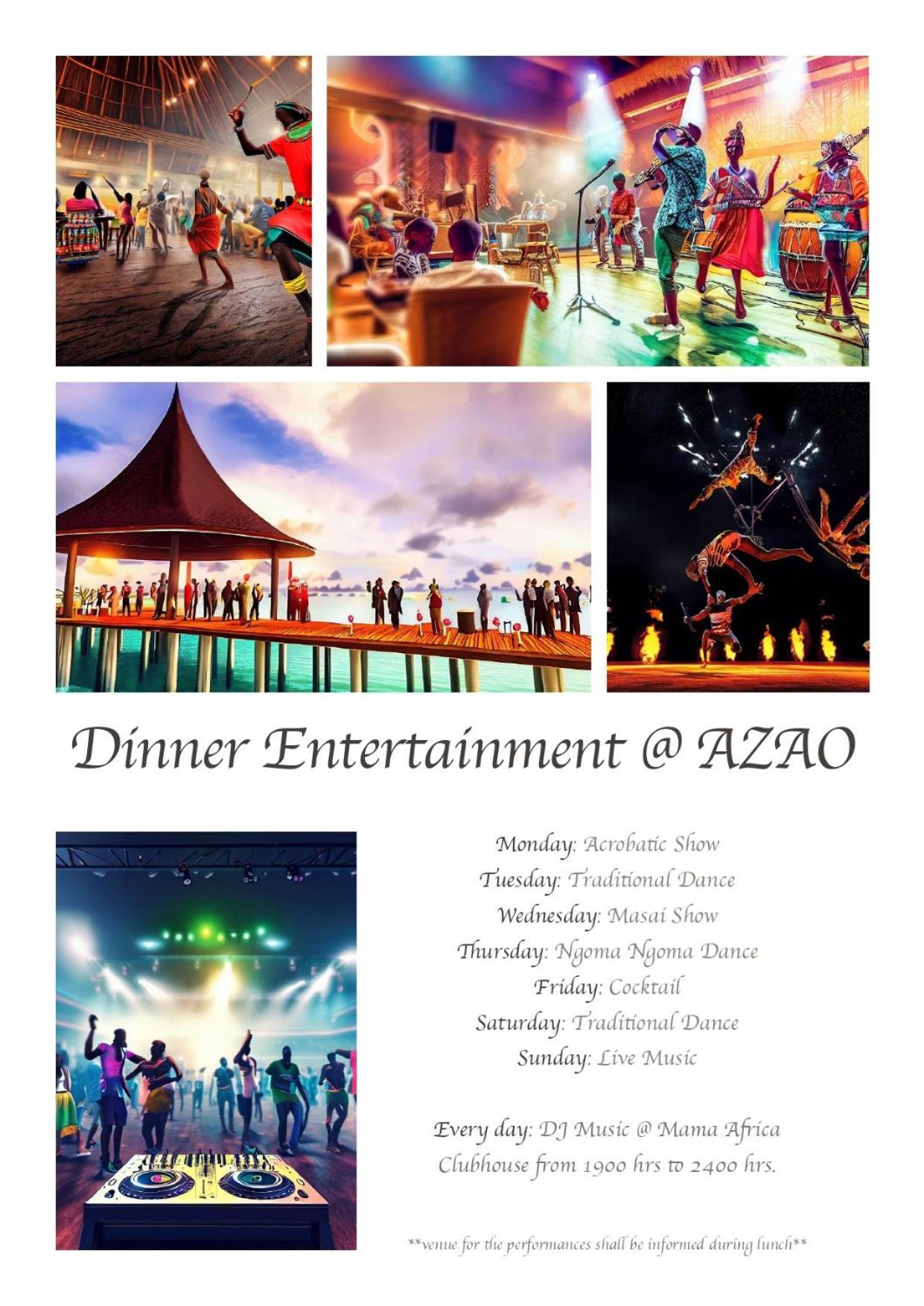 Azao Resort & Spa Pongwe Bagian luar foto